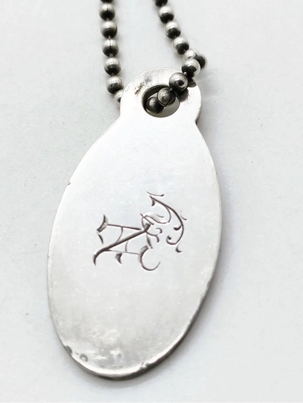 Tiffany & Co. Sterling Oval 'Please Return To' Tag Necklace - Silver